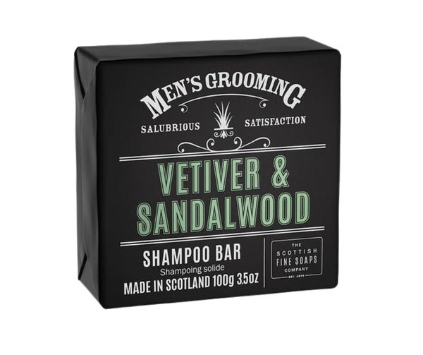 The Scottish Fine Soap Company Shampoo Bar Vetiver and Sandalwood 100 g
